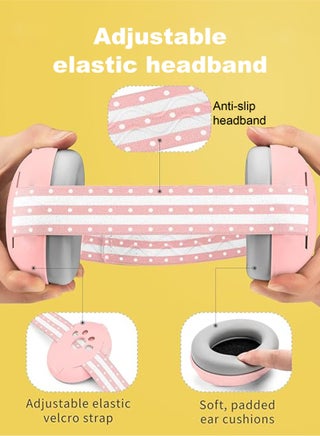 Baby EarMuffs, Noise cancelling Headphones for Newborns, Infants & Toddlers (0-36 Months) | Hearing Protection for Sleeping, Travel, Concerts, Fireworks & Loud Noise Environments - view 4